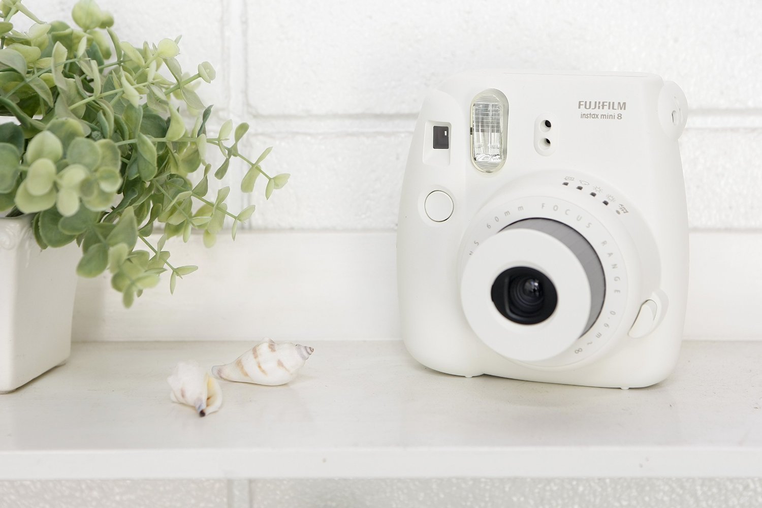 Fujifilm Instax Mini 8 Instant Film Camera Yellow Renewed White